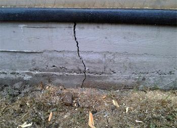 Причины трещин в фундаменте, бетоне